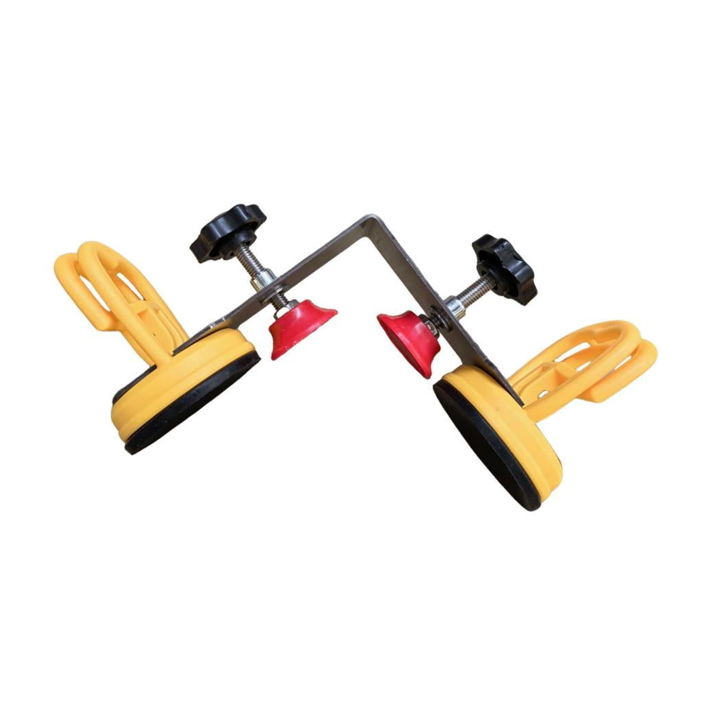 Ioensy - Colocador De Juntas De Piedra De 90 Grados, Unión Y Nivelación De Juntas Para Losas De Piedra, Mármol Amarillo, 2 Ventosas