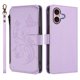 thumbnail image 2 of Funda Cartera Mariposa para [iPhone 16 Plus] con Soporte y Cremallera Morado claro, 2 of 6