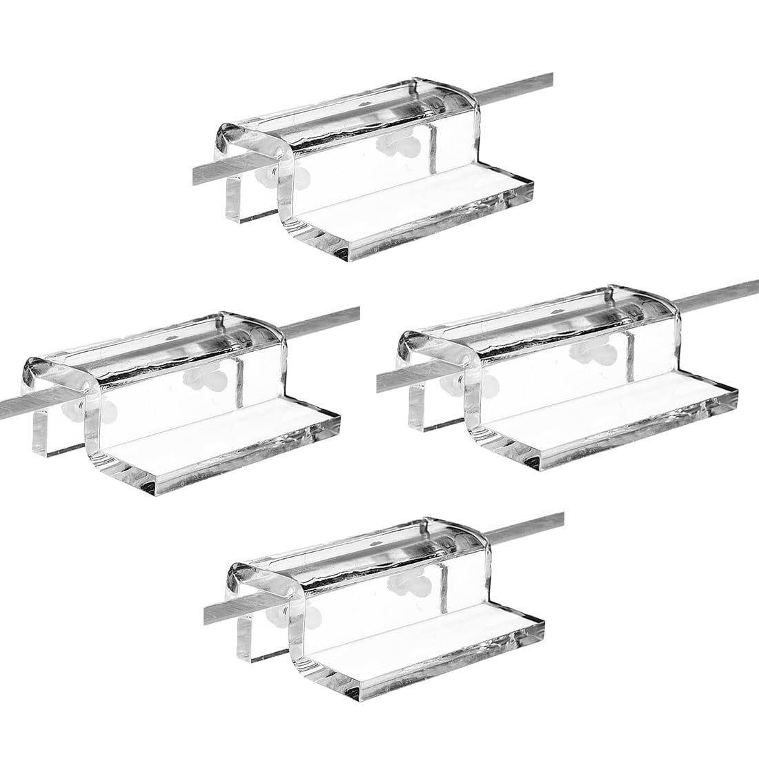 Clip de acuario MiguCo 4 uds 4,5 x 3,5 x 2 cm acrílico