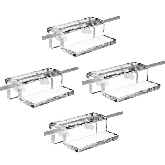 Clip de acuario MiguCo 4 uds 4,5 x 3,5 x 2 cm acrílico