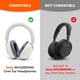 thumbnail image 2 of Auriculares WC para Sony XM5, piel sintética suave, gruesa, 2 of 8