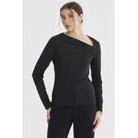 Fashionspark - Polera Mujer Asimétrico Negro - Lll