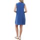 thumbnail image 3 of INSPIRE CHIC Vestido Mini sin Mangas para Mujer con Cuello Redondo, Botones, Pliegues y Estilo Casual Mini S Azul, 3 of 6