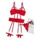 thumbnail image 5 of Lencería Erótica Para Mujer - Conjunto Portaligas + Colales Ligas - NEGRO, 5 of 9