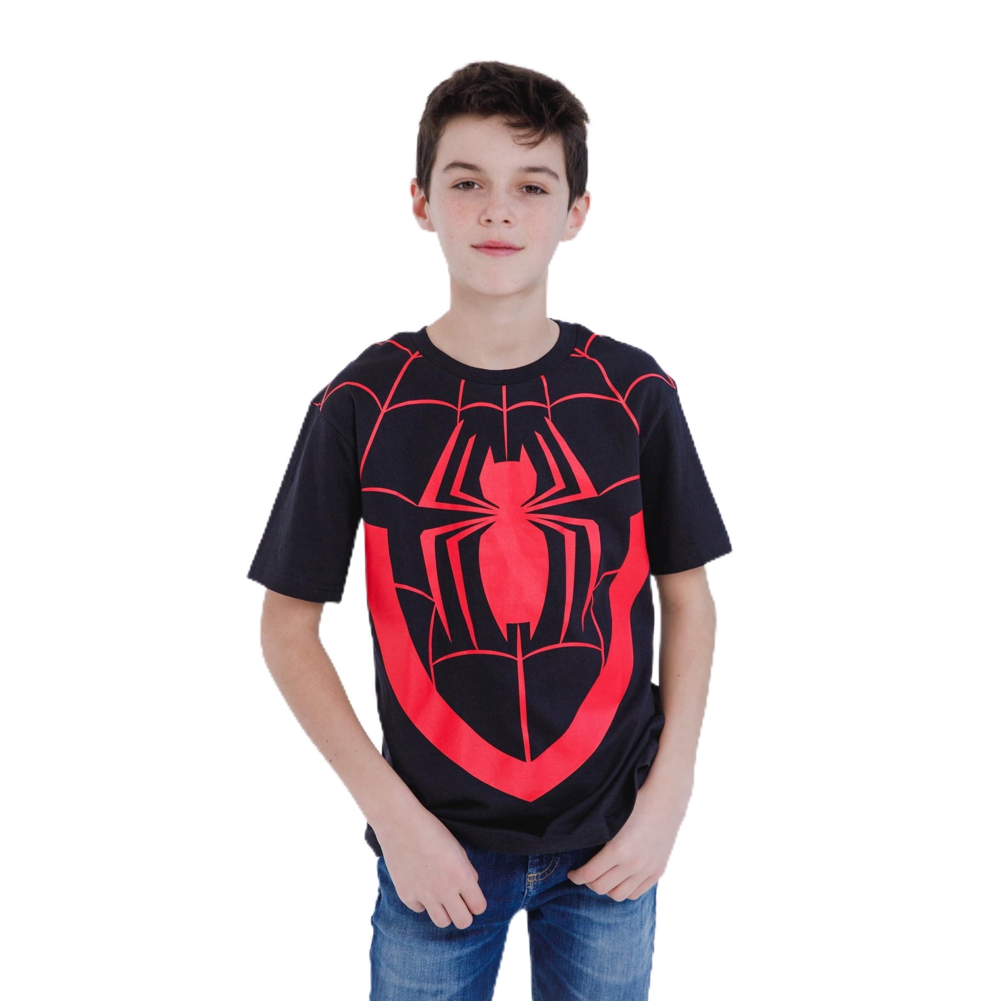 Camiseta Marvel Spider-man Miles Morales Cosplay Para Niños Pequeños