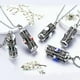 thumbnail image 2 of Memorial Pendant Necklace for Ashes with Flower - Stainless Steel Jewelry for Remembrance and Healing, 2 of 5