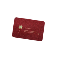 Genérico - Alfombra Limpiapiés 40X60 Cm Roja