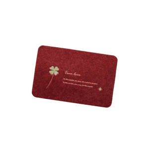 Genérico - Alfombra Limpiapiés 40X60 Cm Roja