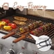 thumbnail image 2 of 2pcs, Kebab Grilling Basket, Portable Stainless Steel Kebab Barbecue Grilling Basket, Hot Dog Barbecue Cage, Sausage Grill Tongs, Barbecue Tongs With Wooden Handle, Kebab Grilling Basket, Nonstick Ka, 2 of 4