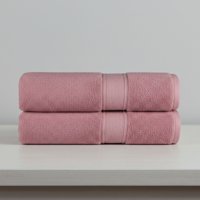 Pack 2 Toallas De Baño Algodón 135X70 Chiteco Classic Suave Color Rosa