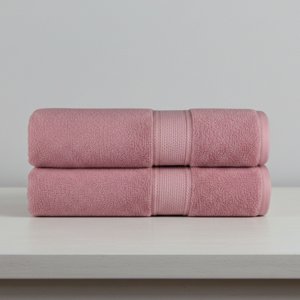 Pack 2 Toallas De Baño Algodón 135X70 Chiteco Classic Suave Color Rosa