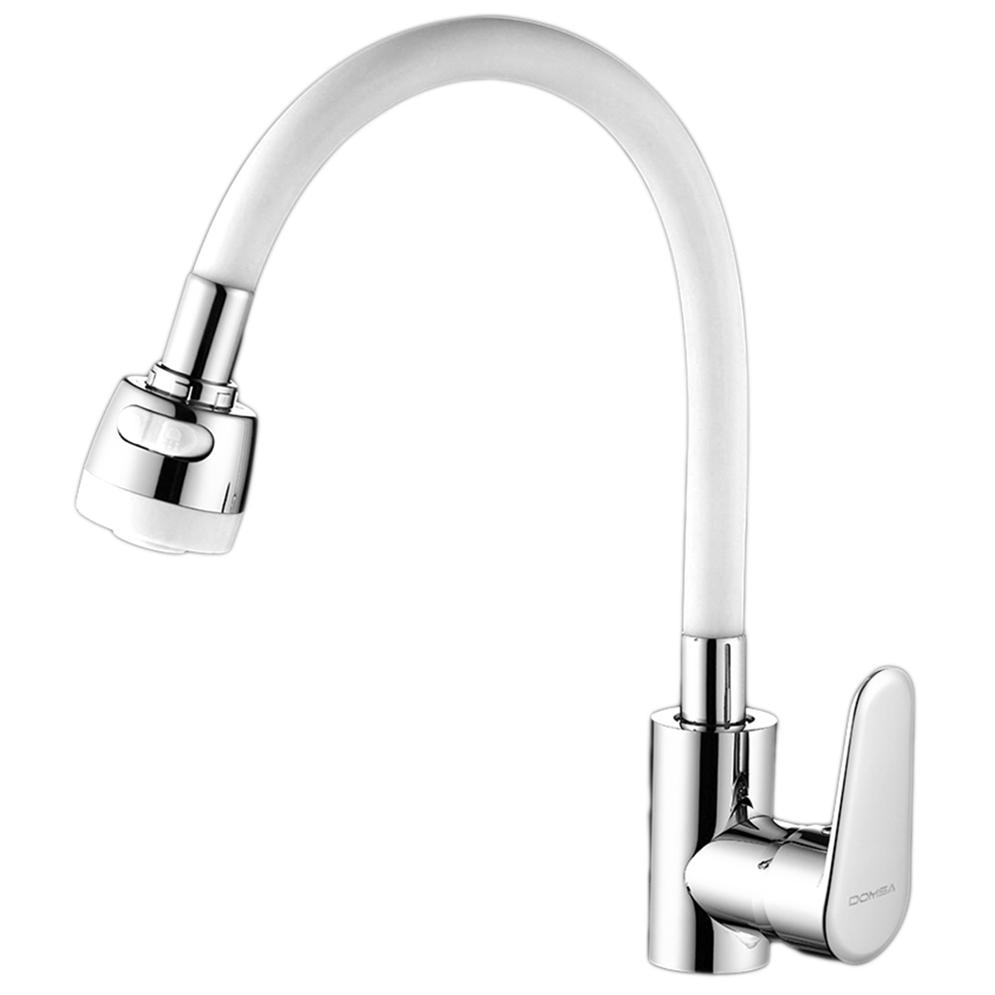 Domsa - Monomando Para Lavaplatos Flexible Blanco