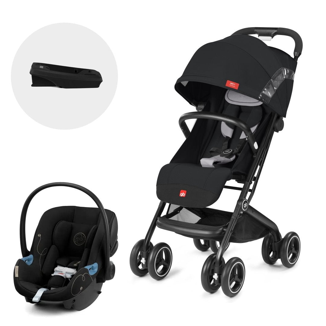 Gb - Coche Travel System Qbit Plus At Negro + Aton G + Base