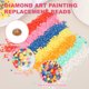 thumbnail image 3 of Uxcell 10000 Pcs Reemplazo de Cuentas para Pintura de Arte de Diamantes, 2.7 Mm/0.11" Piedras de Cristal Redondas con Fondo Plano para Uñas, Arte de Diamantes, Manualidades DIY, Maquillaje, Marrón, 3 of 6