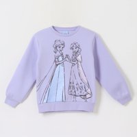 Polerón Cerrado Niña Frozen Elsa & Anna Morado Disney