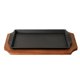 thumbnail image 1 of Plancha para Bistec Urban Tokyo de 25 cm, Hierro Fundido y Base de Madera, 1 of 6