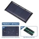 thumbnail image 3 of Uxcell 8Pcs 1.5V 0.24W 0.16A Mini Paneles Solares para Energía Solar Pequeñas Células Fotovoltaicas Solares Carga 2.36" x 1.18", 3 of 6