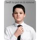 thumbnail image 5 of Corbata negra con clip para niños Umo Lorenzo Solid Kids, 5 of 9