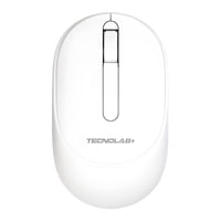 Tecnolab - Mouse Inalámbrico Bluetooth Y Usb 10M Blanco - Ps