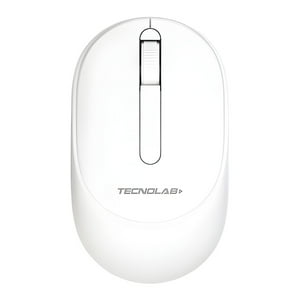 Tecnolab - Mouse Inalámbrico Bluetooth Y Usb 10M Blanco - Ps