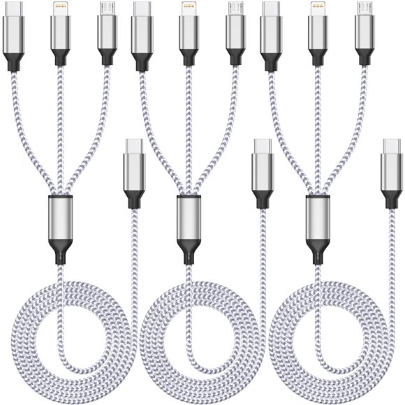 Cable de carga Xnewcable 3 en 1 122 cm (3 unidades)