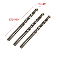Gen - 3 Brocas De 10 Mm Hss Para Metal Altísima Calidad