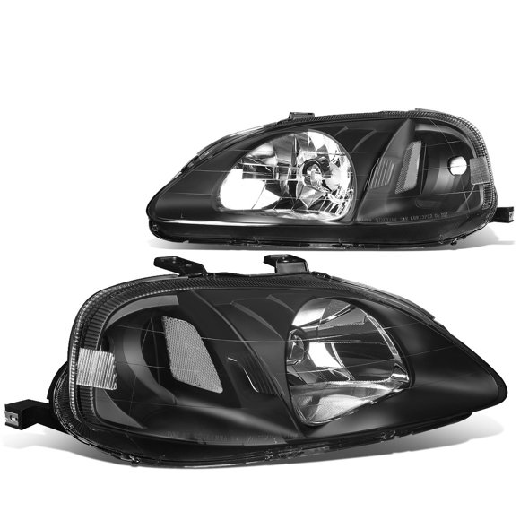 Faros DNA MOTORING Honda Civic 1999-2000 Negro/Claro