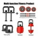 thumbnail image 5 of Set Mancuernas 20 Kg Barra Rusa Kettlebell Premium Rojo, 5 of 8