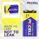 thumbnail image 5 of Pilas de 9 V PKCELL 6F22 de alta potencia y larga duración (24), 5 of 7