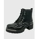 thumbnail image 1 of Botin caña alta, punta redonda y con cordones Negro, 1 of 5