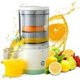 thumbnail image 1 of Exprimidor de cítricos eléctrico multifuncional, de alto rendimiento, para limón, naranja y pomelo, portátil, recargable por USB, inalámbrico, para cocina y viajes., 1 of 6