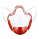 thumbnail image 2 of Protector Facial Transparente Transparente Cubierta Bucal Reutilizable Boca Roja, 2 of 5
