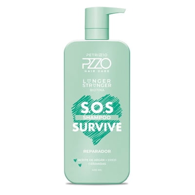Shampoo Reparador Sos Survive 400 Ml Pzzo Hair Care