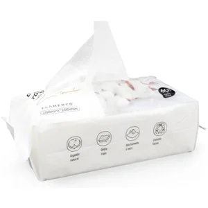 Flamenco - Pack 03U Toalla Facial Desechable Algodon 20X20 60Pcs