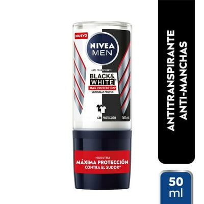 Desodorante Roll On Black White Men. 50 Ml Nivea