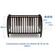 thumbnail image 5 of Cuna de madera 4 en 1 taylor Chocolate, 5 of 6