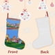 thumbnail image 3 of Los Osos del Monte Tema: Calcetines de Navidad, fino lino blanco para colgar en escaleras y chimenea, decoración navideña para el hogar, regalo de Navidad.54cm×38cm, 3 of 5
