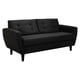 thumbnail image 2 of Sofa Bote 3c Felpa 00 Negro, 2 of 6