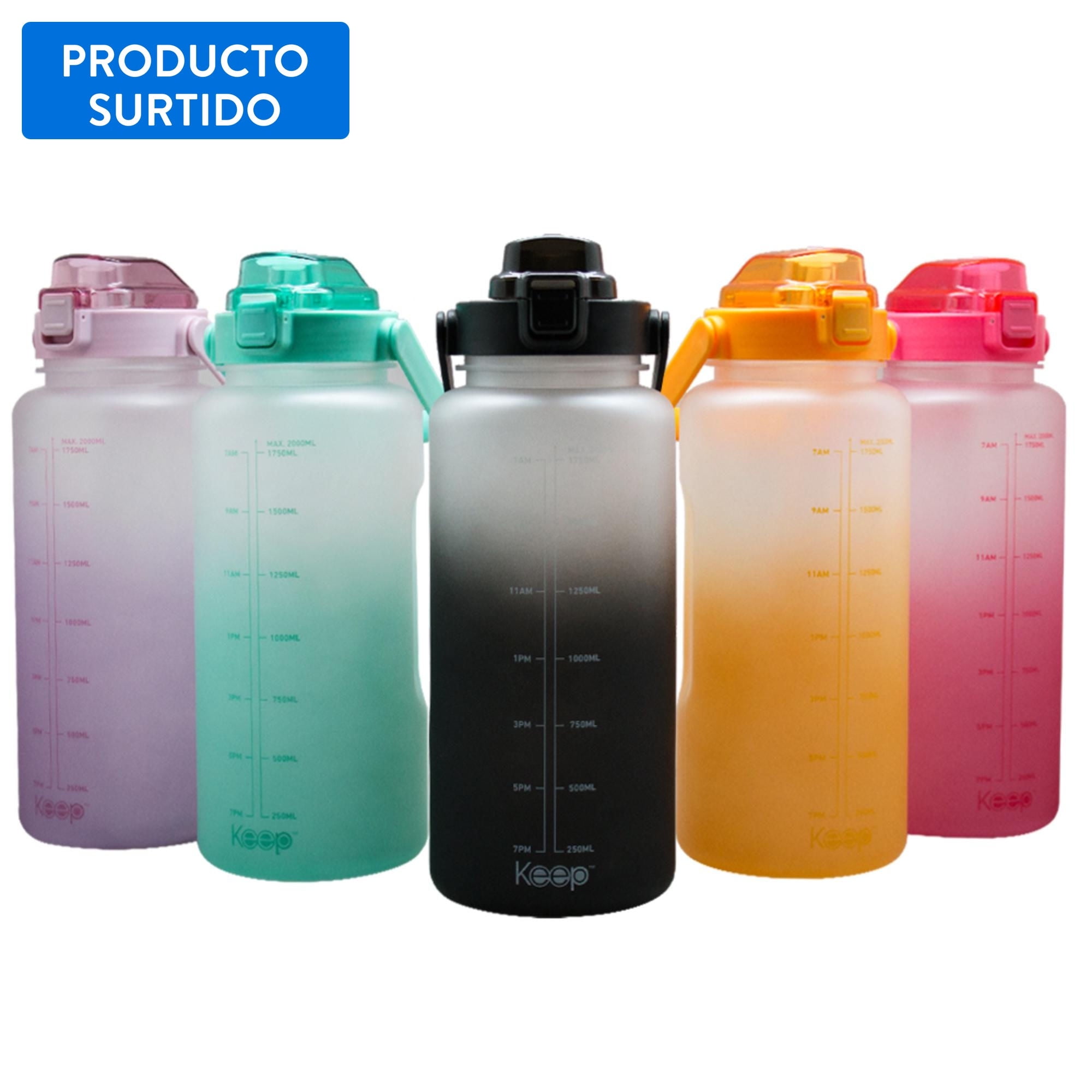 Botella Daily 2 Litros Surtido Plástico 1 Un Keep