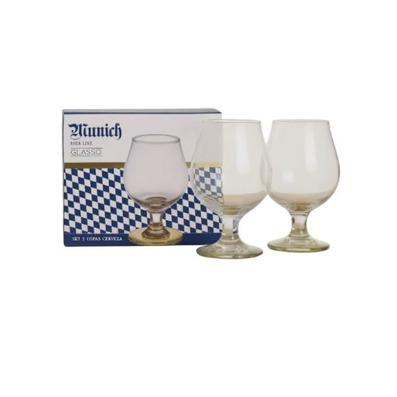 Set 2 copas Cerveza 495 ML Munich Glasso