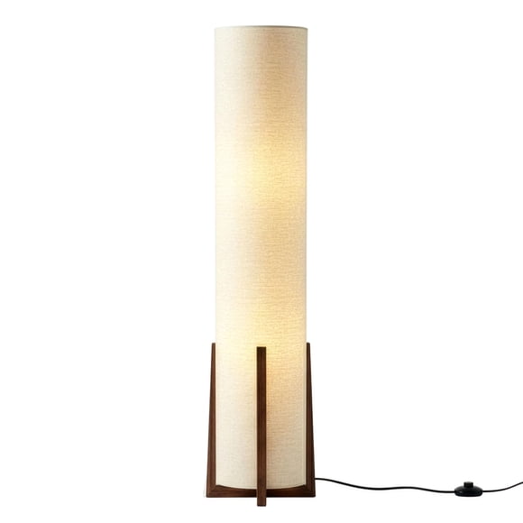 Lámpara de pie Brightech Parker 122 cm estructura de madera LED