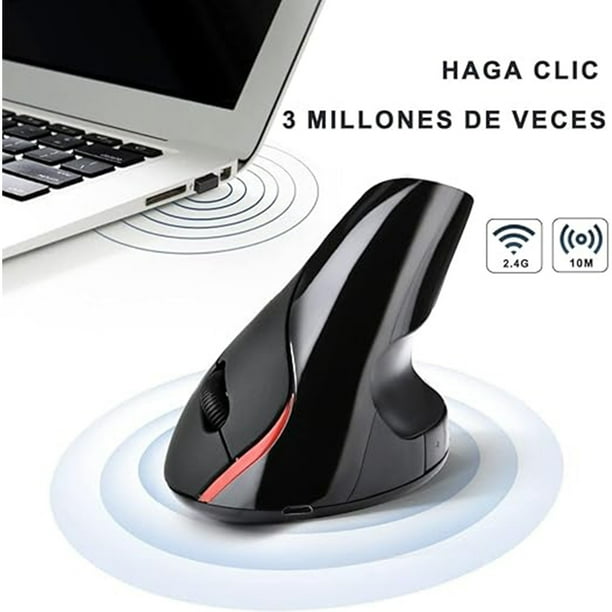 Ratón Inalámbrico Ergonómico Con Botones, Ratón Vertical Con