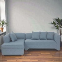 Muebles Altiro - Seccional Sinar Izquierdo - Tela Lino Sidelli Azul Claro