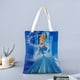 thumbnail image 2 of Cinderella, la Princesa Bolso de tela con estampado de lienzo para mujer, bolsa de compras reutilizable y estética, con cremallera interior, regalo para mujer,40*40cm., 2 of 6