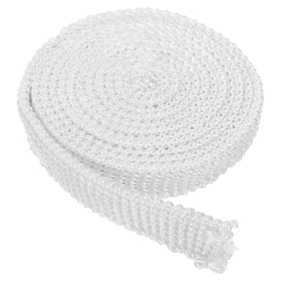 Uxcell 3/4"x 1/8"x73" Junta de Estufa de Leña, Cuerda de Sellado Plana de Fibra de Vidrio Resistente a Altas Temperaturas, Blanca