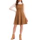 thumbnail image 2 of INSPIRE CHIC Vestido Pichi para Mujer sin Mangas Casual Vintage de Imitación de Ante Camiseta Vestidos S Marrón, 2 of 6