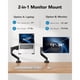 thumbnail image 2 of HUANUO Soporte 2 en 1 para laptop con bandeja, compatible con monitores de 13 a 34 pulgadas, 2 of 3