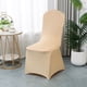 thumbnail image 1 of Xiao Hua Funda Elástica Beige para Silla de Fiesta -1 Pieza, 17.72 X 17.72 X 37.4 Pulgadas, Tela Elástica Delgada Antiarrugas, Funda Decorativa para Silla para Bodas, Banquetes y Fiestas Familiares, 1 of 5