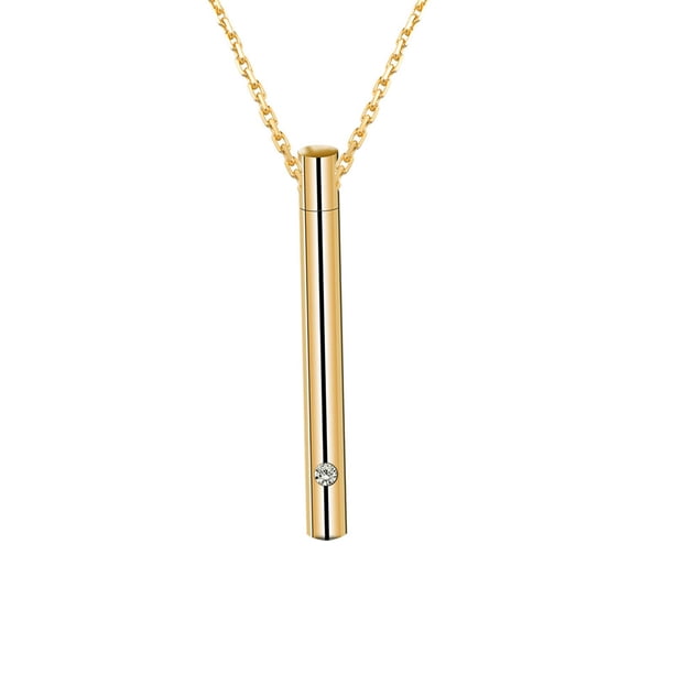 Collar De Urna Conmemorativa De Acero Inoxidable Encanto Impermeable De Moda Para Navidad Aureate Con Cadena