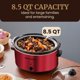 thumbnail image 3 of Cocina lenta Elite Gourmet 26 L rojo 300 W, 3 of 7